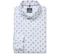 Businesshemd OLYMP "OLYMP Luxor, modern fit, Button-down", Herren, Gr. 42, Normaler Arm, weiß, 100% Baumwolle, Hemden (40092906-42) weiß