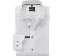 OLYMP Luxor, Bügelfreies Business Hemd, modern fit, Weiß, Kent, 40 (1244540040)