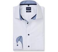OLYMP Luxor, bügelfreies Business Hemd, Modern Fit, Weiß, Kent, 48 (0743640048)