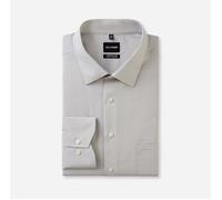 OLYMP LUXOR COMFORT FIT BIG CHAMBRAY LANGARM HEMD SILBERGRAU - 43 - XL