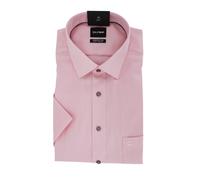 OLYMP Luxor Comfort Fit Big Herren Kurzarmhemd ? Rosa Businesshemd aus 100% Baumwolle ? Bügelfrei mit Brusttasche 48