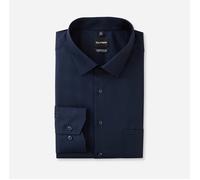 OLYMP LUXOR COMFORT FIT BIG UNI LANGARM HEMD KOBALT - 45 - XXL