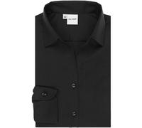 OLYMP Luxor Comfort Fit Bluse schwarz, Einfarbig