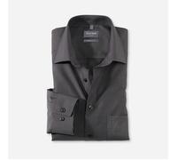 OLYMP LUXOR COMFORT FIT CHAMBRAY LANGARM HEMD ANTHRAZIT - 39 - M