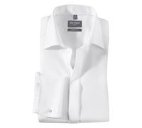 OLYMP Soiré Comfort Fit Galahemd weiss, Einfarbig