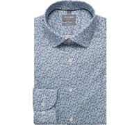 Businesshemd OLYMP "OLYMP Luxor, comfort fit, New Kent", Herren, Gr. 48, Normaler Arm, bleu, 100% Baumwolle, Hemden (22708900-48) bleu