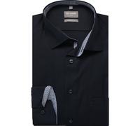 Businesshemd OLYMP "OLYMP Luxor, comfort fit, Businesshemd, New Kent", Herren, Gr. 41, Normaler Arm, kobalt, 100% Baumwolle, Hemden (47659000-41) kobalt