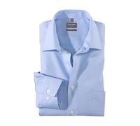 OLYMP Luxor comfort fit Hemd Langarm New Kent Kragen Chambray hellblau, 48, 63 hellblau