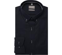 Businesshemd OLYMP "OLYMP Luxor, comfort fit, Button-down", Herren, Gr. 46, Normaler Arm, marine, 100% Baumwolle, Hemden (56531705-46) marine