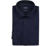 OLYMP Herren Oberhemd Langarm Luxor.24.Seven,Twill,modern fit,Global Kent,Marine 18,40