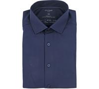 OLYMP Luxor 24/Seven modern fit Hemd Langarm Twill Navy