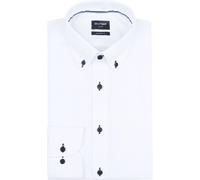 OLYMP Luxor, bügelfreies Business Hemd, Modern Fit, Weiß, Button-down, 42 (1294140042)