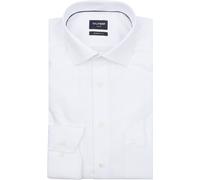 OLYMP Herren Oberhemd Langarm Luxor,Faux Uni,470 Modern Fit 26,19 Global Kent,Weiss 00,40