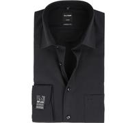 OLYMP Luxor modern fit Hemd extra Langer Arm Popeline schwarz Größe 42