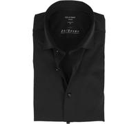 OLYMP Luxor Hemd 24/Seven Schwarz Schwarz 42