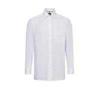 OLYMP Herren Oberhemd Langarm Luxor,Faux Uni,470 Modern Fit 26,19 Global Kent,Weiss 00,44