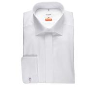 OLYMP Hemd Luxor Modern Fit Galahemd New Kent Kragen extra langer Arm weiß Gr. 45