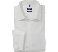 OLYMP Luxor Modern Fit Galahemd hellbeige, Einfarbig