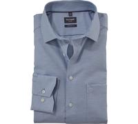 OLYMP Luxor Modern Fit Hemd bleu, Faux-uni
