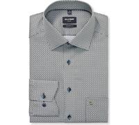 OLYMP Luxor Modern Fit Hemd grau, Bedruckt