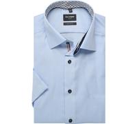 OLYMP Luxor Modern Fit Hemd Kurzarm bleu
