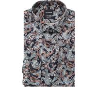 OLYMP Luxor Modern Fit Hemd marine, Bedruckt
