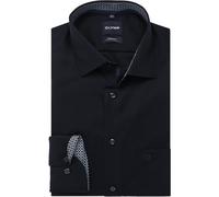 OLYMP Luxor Modern Fit Hemd marine, Einfarbig