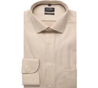 Businesshemd OLYMP "OLYMP Luxor, modern fit, Global Kent", Herren, Gr. 46, Normaler Arm, natur, 100% Baumwolle, Hemden (37292523-46) natur