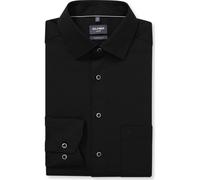 OLYMP Herren Oberhemd Langarm 120584,Einfarbig,Modern Fit 20,New Kent,schwarz 68,41