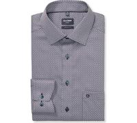 OLYMP Luxor Modern Fit Hemd violett, Bedruckt