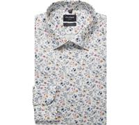 OLYMP Luxor Modern Fit Hemd weiss, Blumen