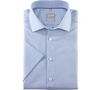 OLYMP Luxor Performance Climate Control Comfort Fit Hemd Kurzarm bleu