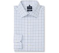 Businesshemd OLYMP "OLYMP Luxor 24/Seven, Modern Fit, New Kent", Herren, Gr. 41, Normaler Arm, blau (bleu), 64% Baumwolle, 27% Polyester, 9% Elasthan, Hemden (97186344-41) bleu