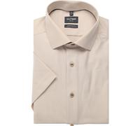 OLYMP Luxor Performance Climate Control Modern Fit Hemd Kurzarm taupe