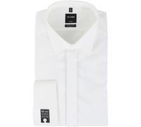 OLYMP Luxor Smokinghemd Extra Langer Arm Off-White Hochzeit - Größe 40 (M) Wollweiß 40