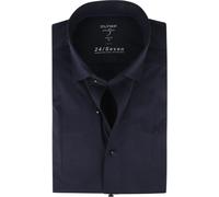 OLYMP Lvl 5 Hemd 24/Seven Marine Blau - Größe 43 Blau 43