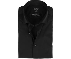 OLYMP Lvl 5 Hemd 24/Seven Schwarz - Größe 45 (3XL) Schwarz 45