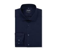 OLYMP Herrenhemd Langarm Luxor Modern Fit Satin Global Kent Kobalt Größe 39