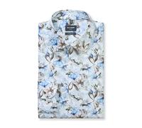 OLYMP Hemd Luxor Modern Fit bedruckt blau Gr. 40