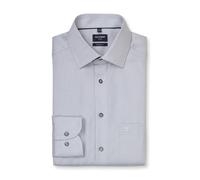 OLYMP - Modern Fit: Businesshemd grau/weiß - Gr. - 44