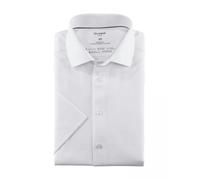 OLYMP Hemden Herren Kurzarm Baumwoll-Stretch weiß, 41
