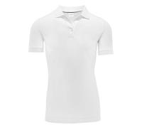 OLYMP Modern Fit Damen Poloshirt weiss, Einfarbig