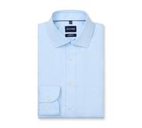 OLYMP Herrenoberhemd Luxor Modern Fit Kentkragen Langarm 100% Baumwolle blau Gr. 45