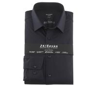 OLYMP Luxor Jersey Stretch Hemd 24/Seven Dunkelblau - Größe 38 Blau 38