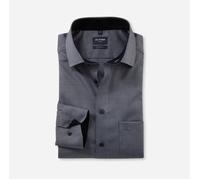 OLYMP NATTÉ LANGARM HEMD MODERN FIT SCHWARZ MIT PATCHUNG - 42 - L