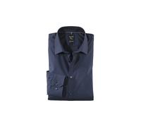 OLYMP Herren Businesshemd Langarm No.Six,Einfarbig,super Slim,Urban Kent,Marine 18,36