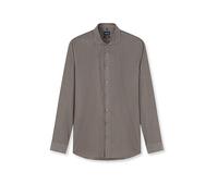 Businesshemd OLYMP "OLYMP No. Six, Super Slim, Haifisch", Herren, Gr. 37, Normaler Arm, braun, 100% Baumwolle, Hemden (30668069-37) braun