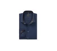 OLYMP No. Six Super Slim Hemd nachtblau, Faux-uni