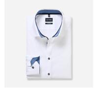OLYMP Herren Businesshemd Langarm No.Six,Einfarbig,super Slim,Urban Kent,Marine 18,46