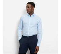 OLYMP Langarmhemd No 6 six Herren Super Slim gestreift 100% Baumwolle Gr. 43 Blau